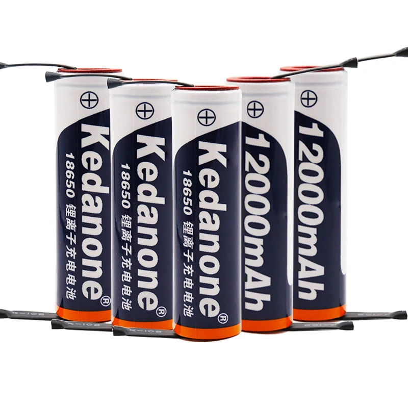 6PCS 18650 Rechargeable Battery 3.7V 12000mAh Capacity Li-ion For Flashlight Torch +diy nickel | Электроника