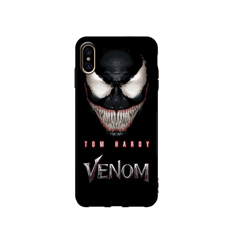 Чудо яд V человек паук Drool мягкий чехол для телефона iPhone 5 S SE X задняя крышка 6s 6 7 8 Plus