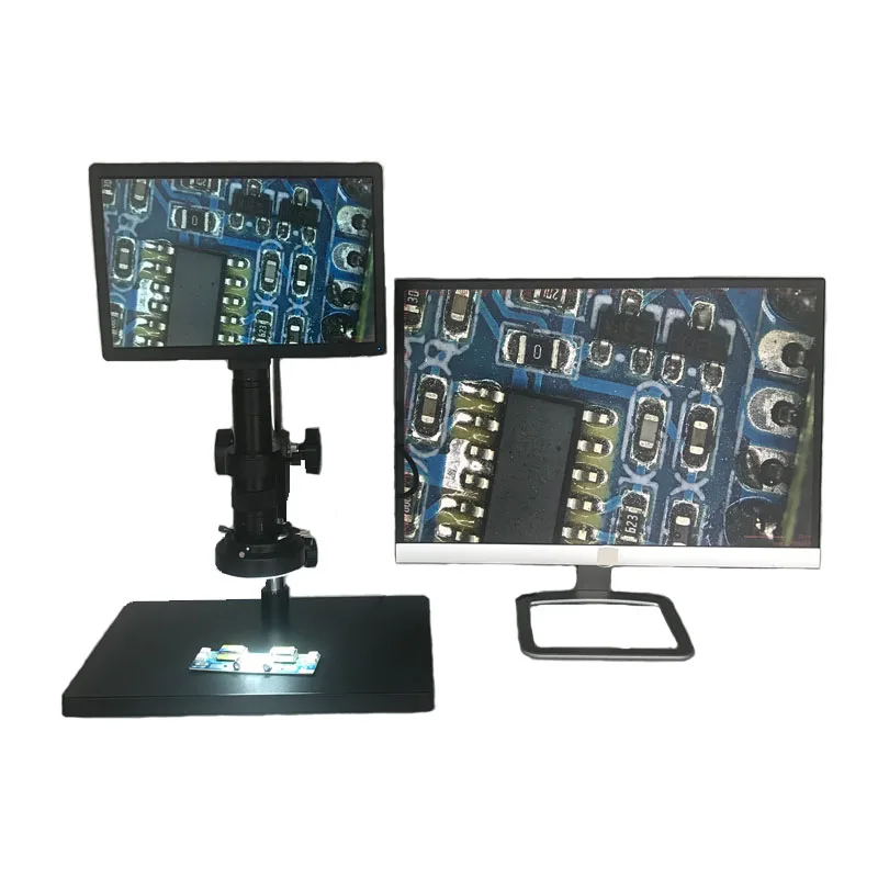10X 180X 300X all in one PC Tablet 11.6&quot HDMI USB Industrial Digital Microscope Camera monitor for phone pcb repair stand |