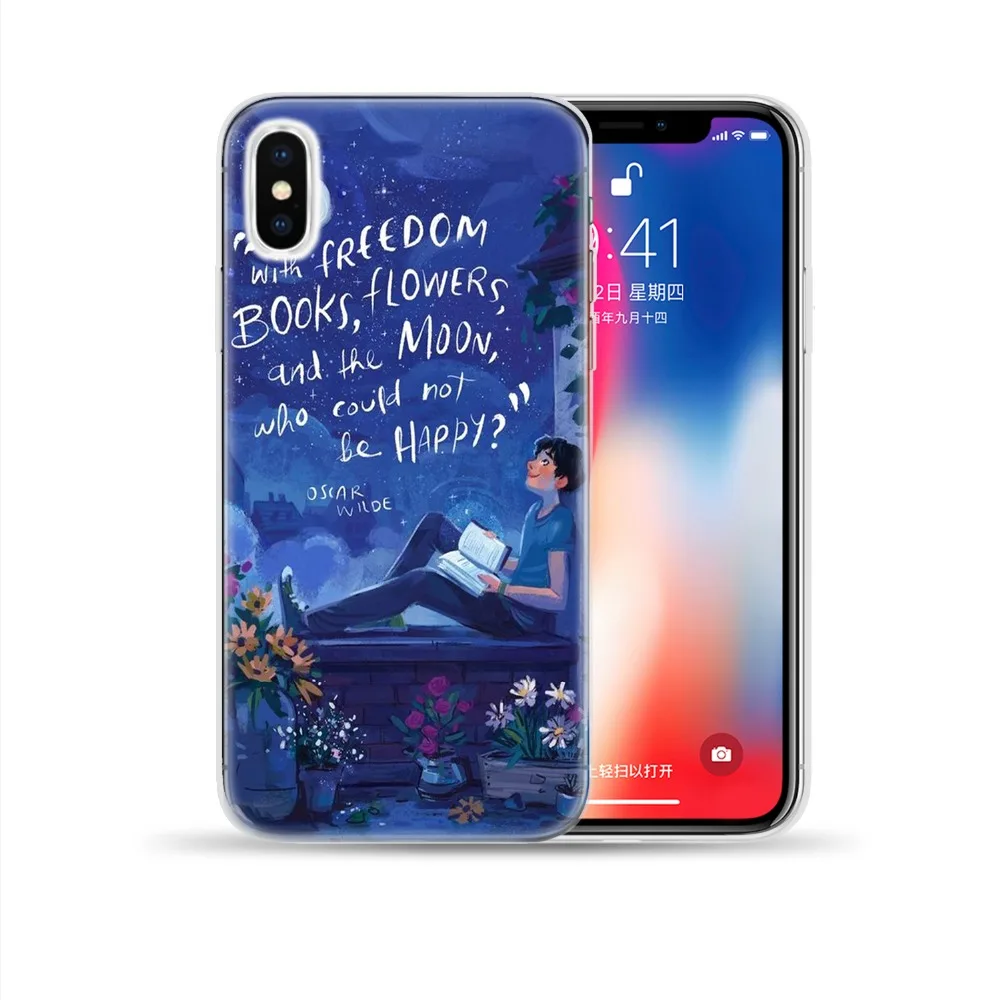Мягкий чехол из ТПУ с изображением цветов кошек ананасов для iPhone 5 6 6S 7 8 Plus X XS Max XR