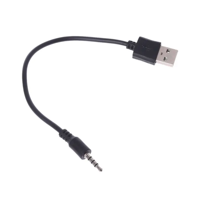 OOTDTY USB штекер 3 5 мм аудио стерео разъем для наушников кабель MP3 MP4 черный