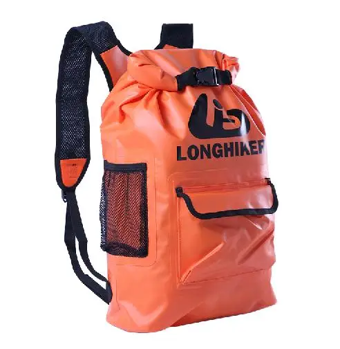 20L LONGHIKER герметичный Водонепроницаемый Сухой пляжный рюкзак сумка для наружного ПВХ пешего туризма непромокаемые водонепроницаемые Рюкзаки Сумка 20л/16Л/13л - Цвет: 20L