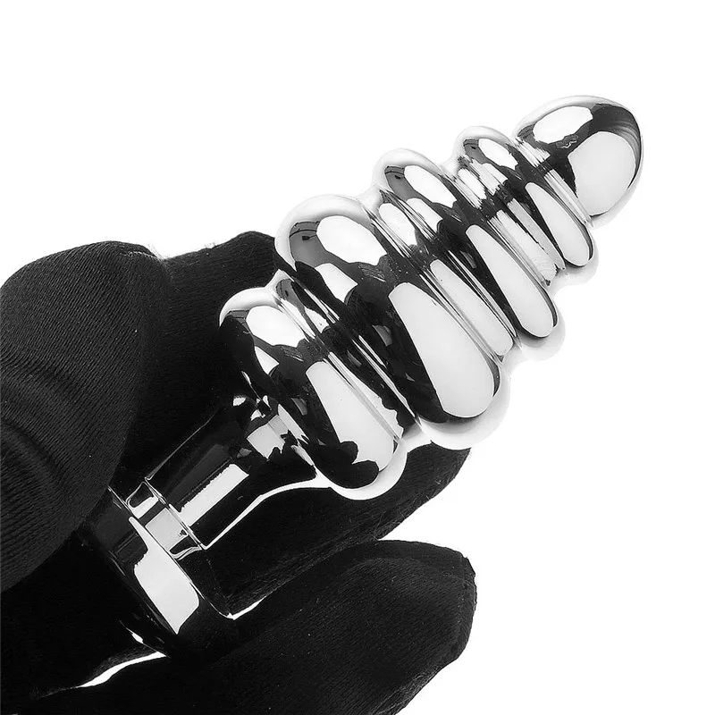 Спиральные бусины из алюминиевого сплава Анальная пробка вставка для заднего