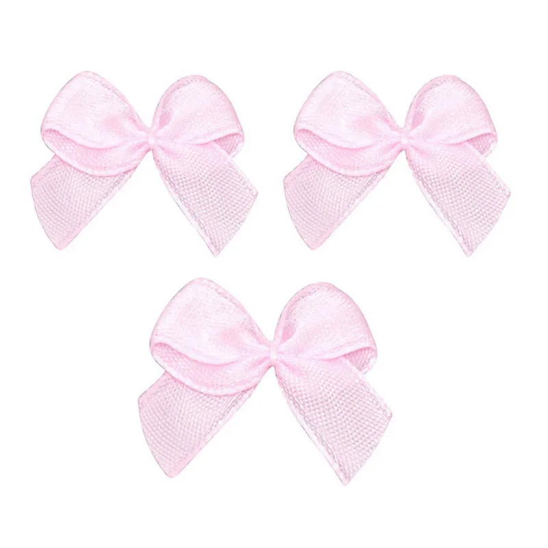 pink 200pcs 200 шт/партия бант из корсажной ленты свадебное платье украшение для скрапбукинга Швейные аксессуары для волос 25x20 мм - Цвет: pink 200pcs