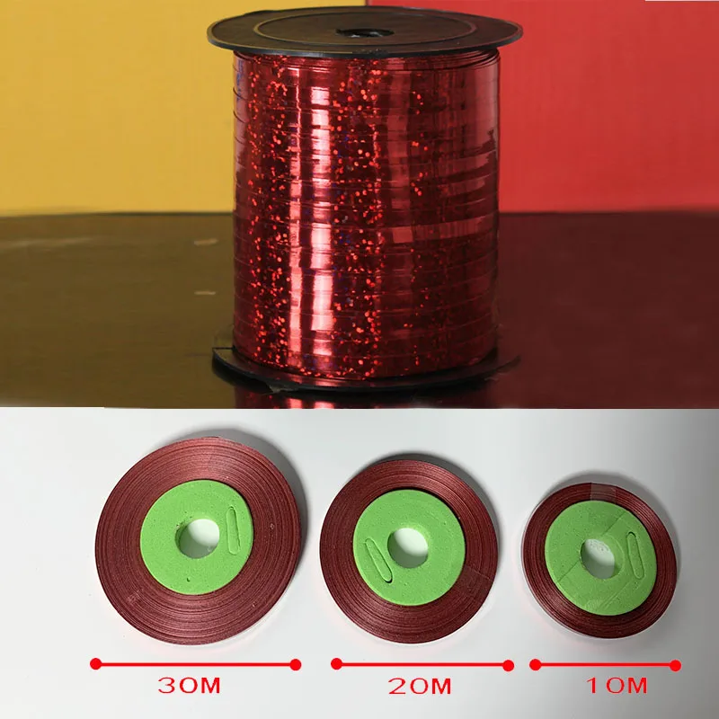 G Ynaayu 10 м 20 м 30 м DIY ленты для воздушных шаров Подарочная сумка лента для торта красочные аксессуары Принадлежности для дня рождения Свадебная вечеринка украшения - Цвет: G