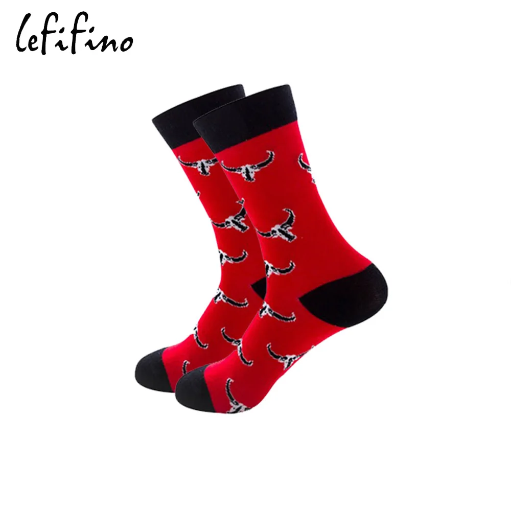cow socks Женские милые хлопковые носки с рисунками животных Коала, пингвина, кенгуру, цветные забавные носки с веселым рисунком, необычные креативные причудливые носки для подростков - Цвет: cow socks