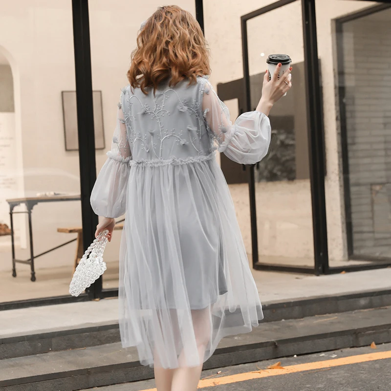 Новое поступление 2019 весеннее платье для беременных женские повседневные платья