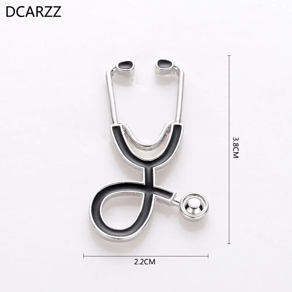 Эмалевые броши в форме стетоскопа для женщин Винтажные Ювелирные изделия