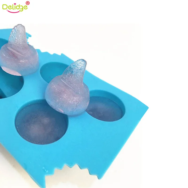 Delidge 1 шт. креативная форма акулы с 5 отверстиями фотоформа для рукоделия льда