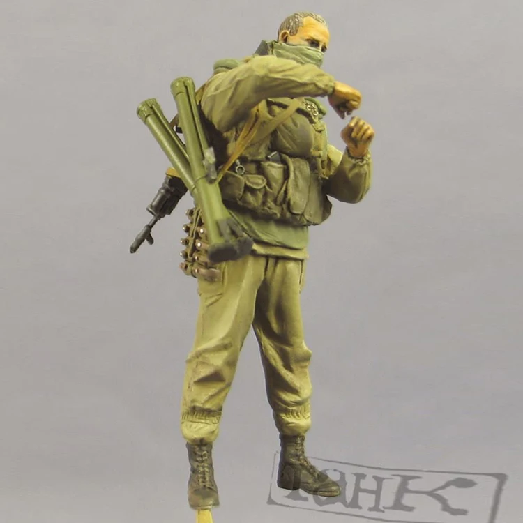 1/35 шкала Неокрашенная полимерная фигура солдат спецназа 2 Коллекция фигурок