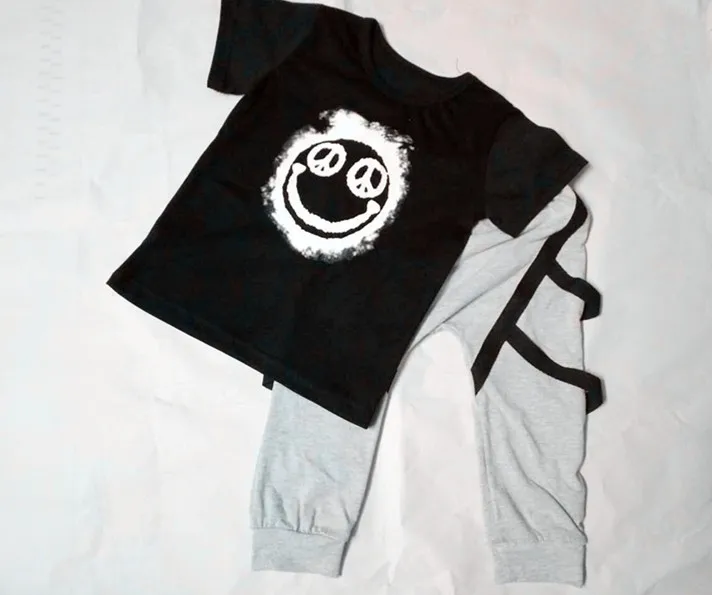 New Fashion Brand Summer Baby Girls Boy Clothing Sets Short-sleeved Cotton T-shirt Top+Pants Boys Girl Clothes Infant Suits | Детская