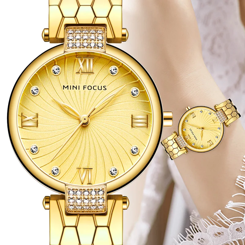 

High Quality Fashion 2019 New Hot Waterproof Top Brand Luxury Ladies Watch Women Quartz Vintage Gold Women Wrist Watches waches
