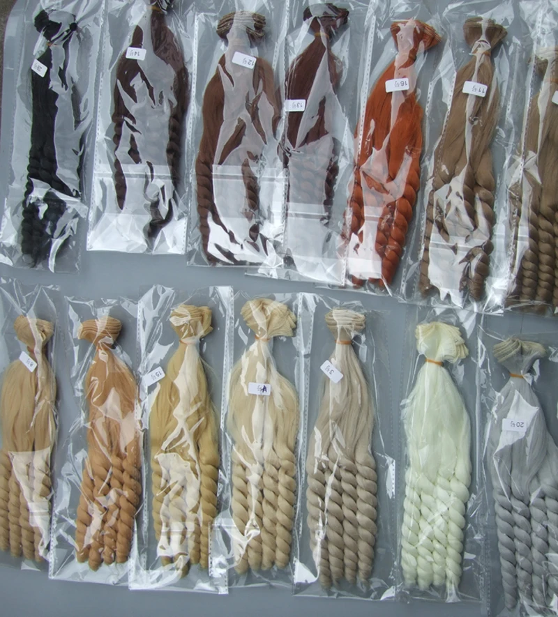 Термостойкие волосы для кукол ручной работы 20 см|doll hair|bjd diybjd doll hair |