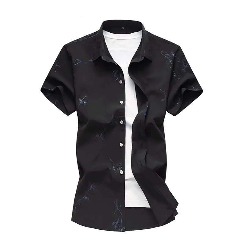 

Men's Shirts With Short Sleeve Cotton 2018 Summer Casual Shirt Men Plus Size Button Down Shirts For Men Plus Size 5XL 6XL 7XL