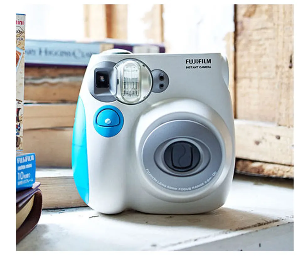 Оригинальная Fujifilm Fuji Instax Mini 7C фотокамера моментальной печати розового и синего цвета дешевле, чем mini 8
