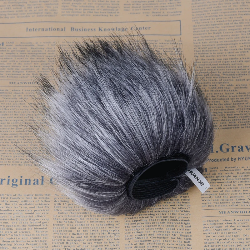 Professional Outdoor Dusty MIC Furry Cover Windscreen Windshield Muff For Sony PCM -D100 PCM D100 PCM-D50 Voice Recording Pen