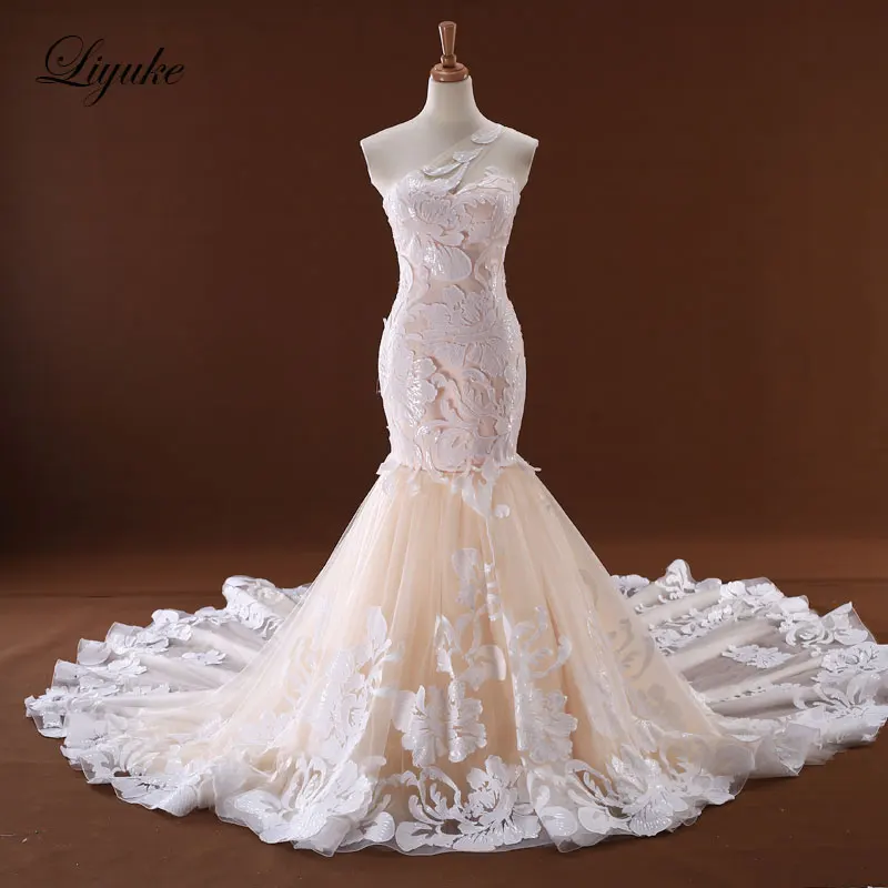 

Marvelous Tulle Sweetheart Neckline Lace Up Mermaid Wedding Dress Chapel Train Elegant Appliques Lace Bride Dresses