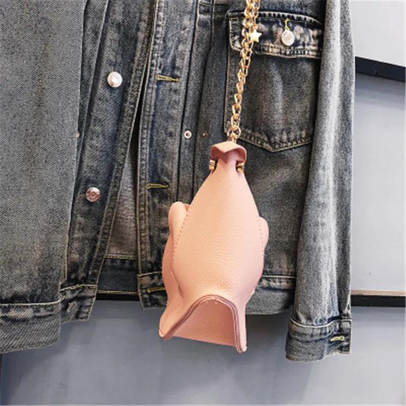 Fun Fashion Paper Crane Style PU Leather Trend Ladies Chain Bag Shoulder Crossbody Mini Messenger Clutch Handbag J3 | Багаж и сумки