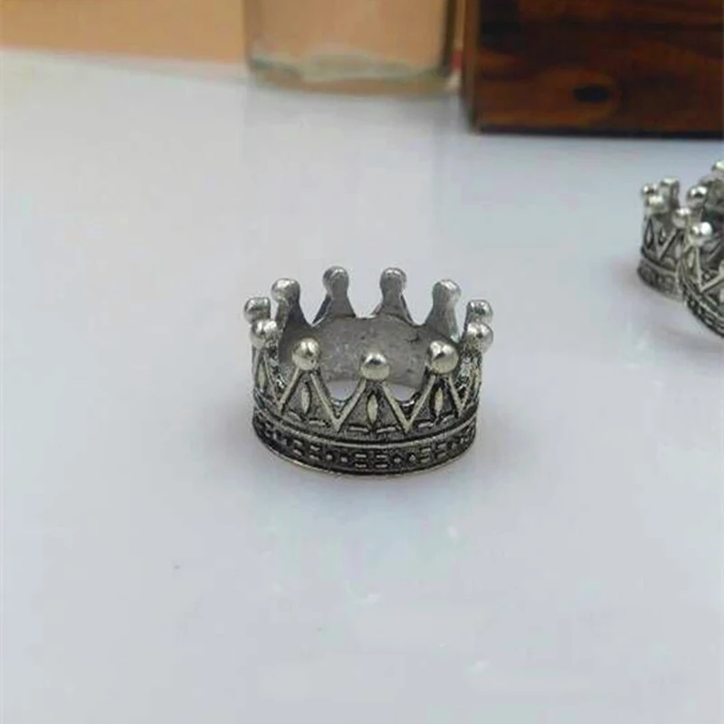 5 шт./лот высококачественные античные серебряные подвески в виде короны