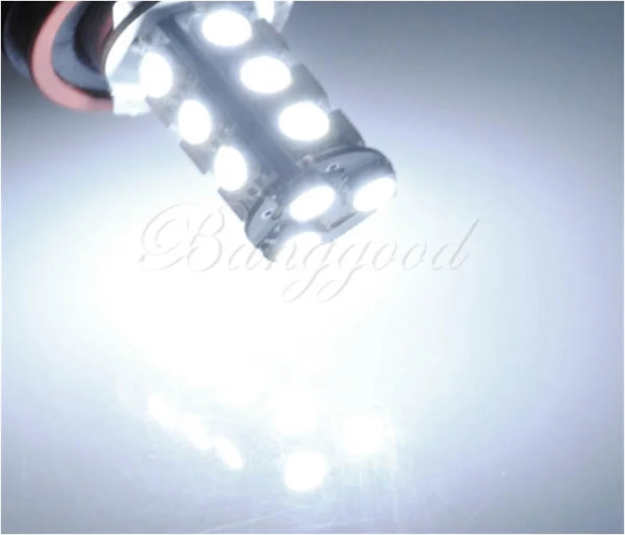 White H11 H8 18 LED 5050 SMD Car Auto Day Driving Fog Lights Headlighit Lamp Bulb DC12V One Piece Best Price | Автомобили и