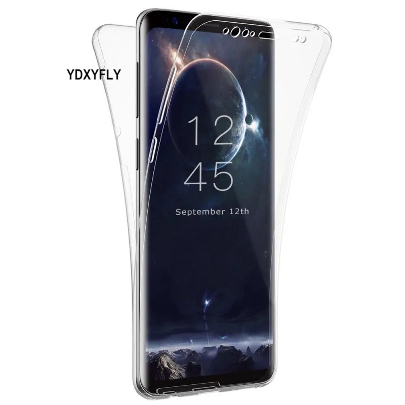360 Full Protect Touchable Case For Samsung Galaxy S9 Plus Clear TPU Front Back Cover |