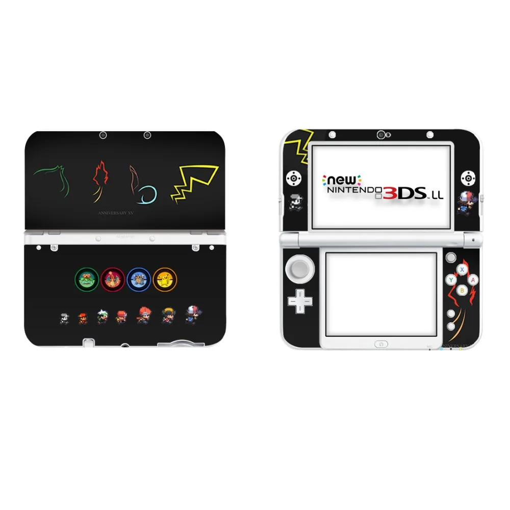 Pokemon Go Пикачу виниловая наклейка кожи Стикеры для старых 3DS XL скины s для старых 3DS LL Винил Защитная Наклейка