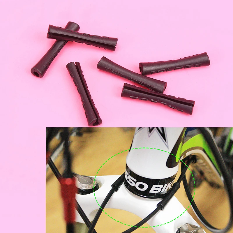 10pcs Bicycle Cable Protector Sleeve Derailleur Shift Brake Line Pipe Cover Mountain Road Bike Wrap Frame | Спорт и развлечения