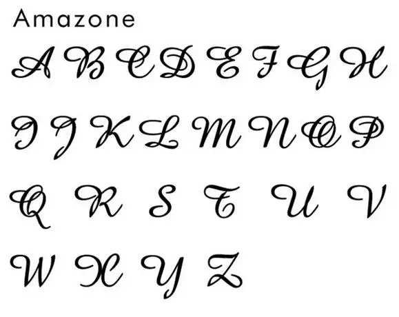 Персонализированная монограмма 2-оригинальная Стандартная печать 1 &quotDie- #508 Amazone