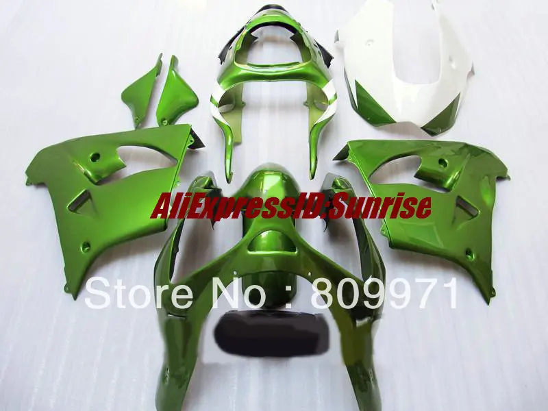 K279 высококачественный полный зеленый комплект обтекателей для KAWASAKI Ninja ZX9R 00 01 ZX 9R