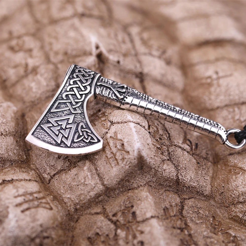 Dawapara Руна викингов Aligiz Valknut ирландский символ Троицы топор амулет подвеска для