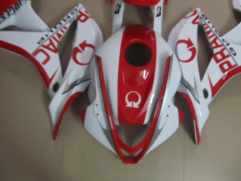 Литье под давлением 100% Новый обтекатель комплект для Honda CBR600RR 07 08 Белый Красный ABS