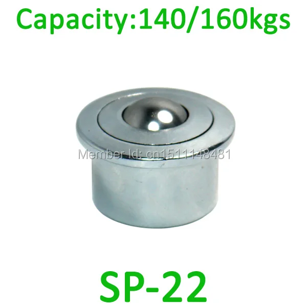 

SP-22 Heavy Steel Air Cargo Ball transfer unit 160kgs load capacity SP22 conveyor Euro type ball bearing caster roller