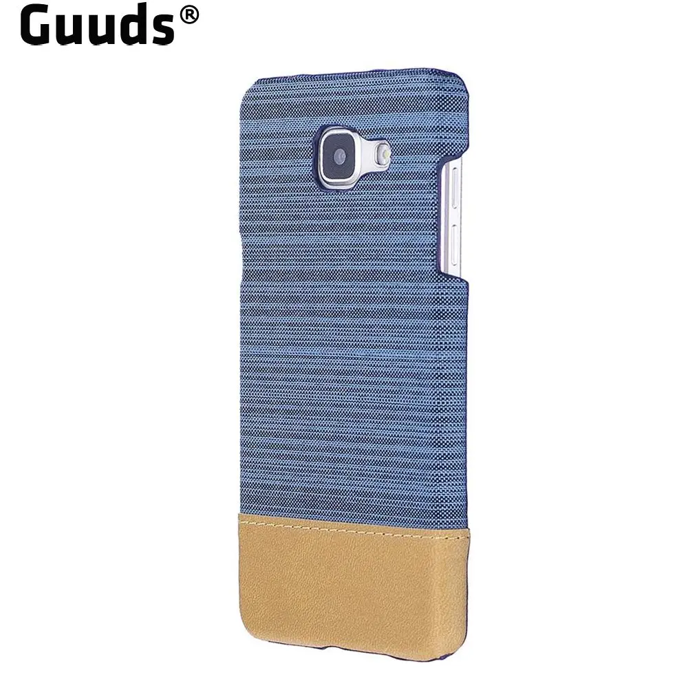 Guuds для Samsung A5 2016 A510 2017 A520 чехол телефона с тканевым покрытием Пластиковая Задняя