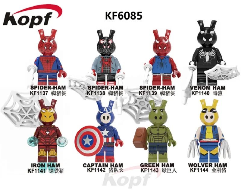KF6085 Without Box Set Sale Thriller Adventure Game Action Building Blocks Dolls Five Nights at Freddy's Freddy Bunny Figure For Kids Toys KF6071 - Цвет: KF6085 Without Box