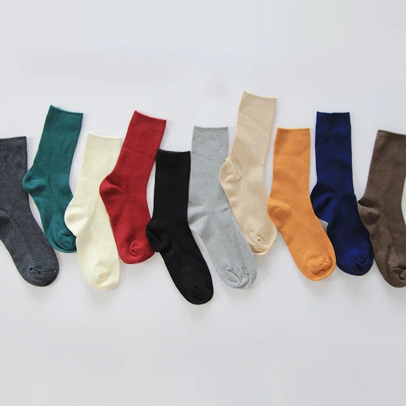 New Product Korean Style Women Harajuku Art Streetwear Funny Happy Socks Cute Candy Color Heap For Girl Gift | Женская одежда