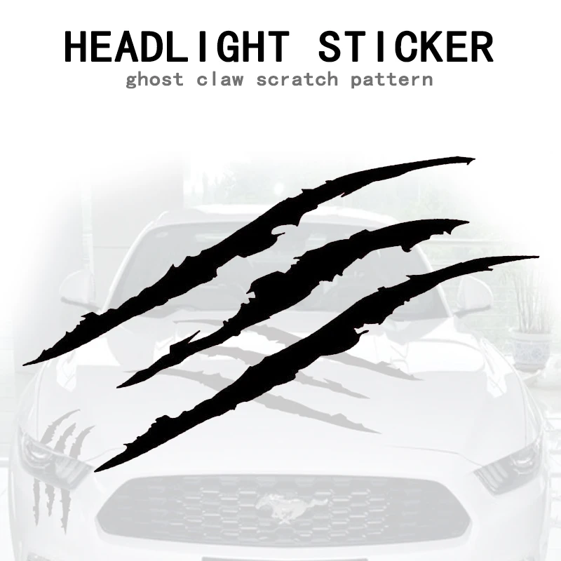 Universal Auto Headlight Claw Stripe car Sticker for Fiat 500 Opel Insignia Vectra c Suzuki Swift Sx4 Hyundai Ix35 Creta Nissan |