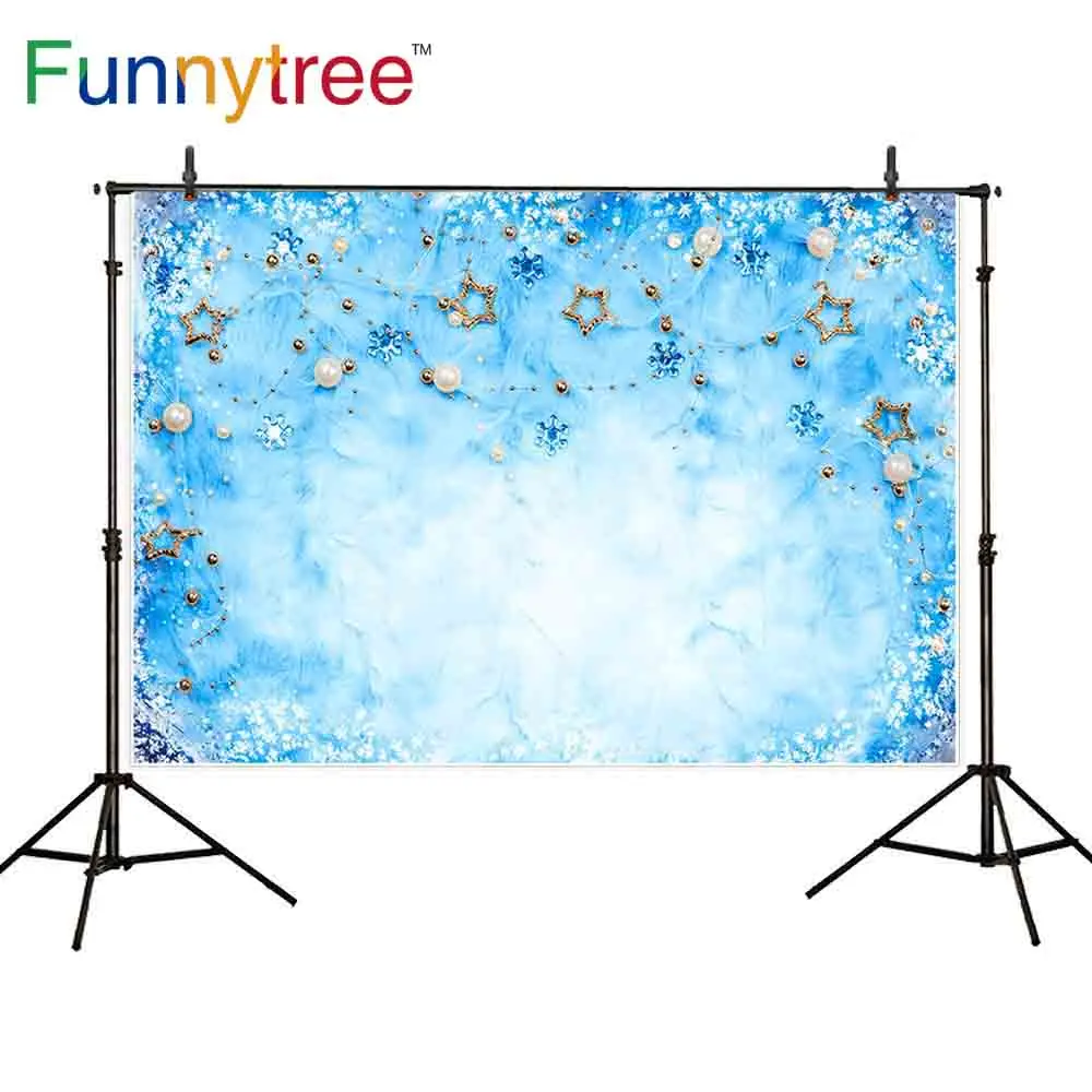 Фоны funnytree для фотостудии синяя текстура меха рождественское украшение детской