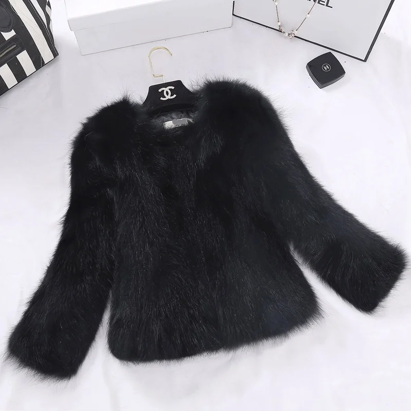 Женская куртка из натурального меха енота короткая верхняя одежда пальто для