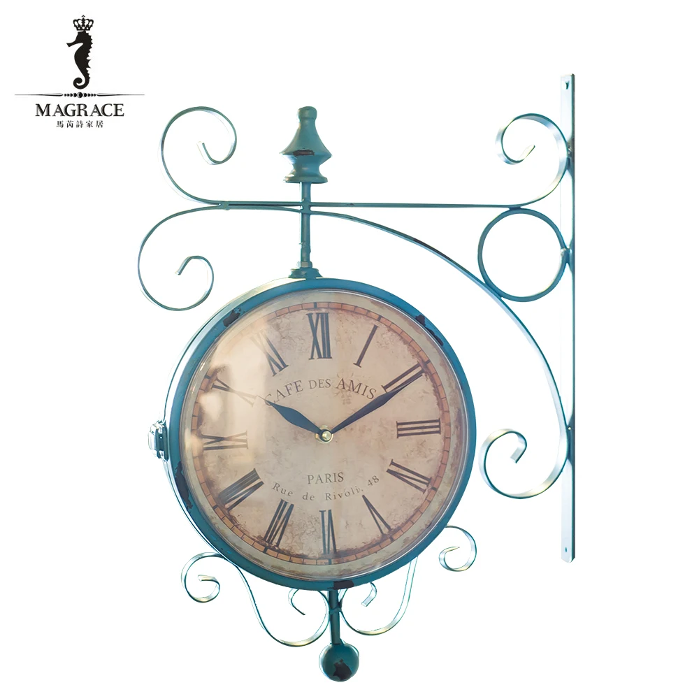 Украшение дома большие настенные часы Тихая старинные домашнего декора Мода