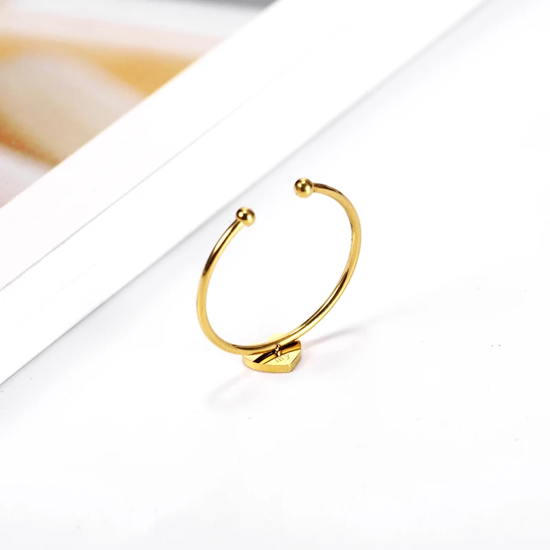 OUFEI Jewelry интимные аксессуары кольца в силе панк для женщин нержавеющая сталь Пара Кольца Женский Регулируемый Boho любовь кольцо сердце