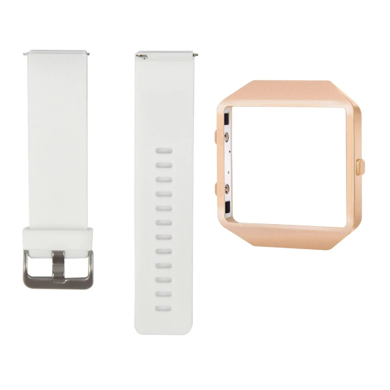 Bemorcabo для Fitbit Blaze Band, сменный Силиконовый браслет с новой рамкой из розового золота для Fitbit Blaze smart fitness Watch