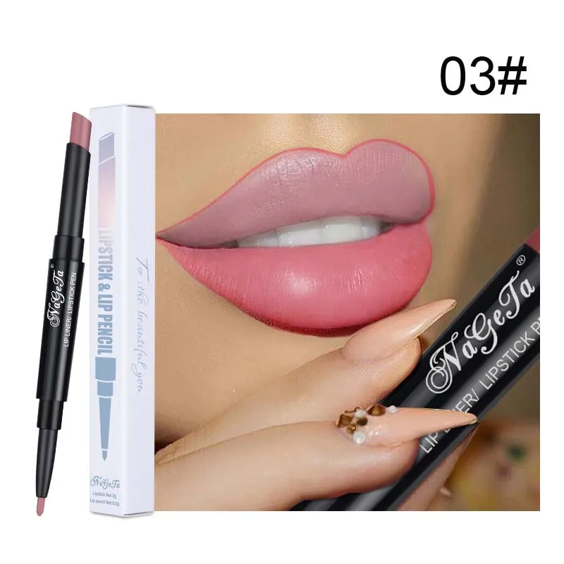 3 Нюдовая стойкая влажная матовая помада maquillaje batom 12 красочная Сексуальная Красная розовая бархатная подводка для губ помада-карандаш красота - Цвет: 3