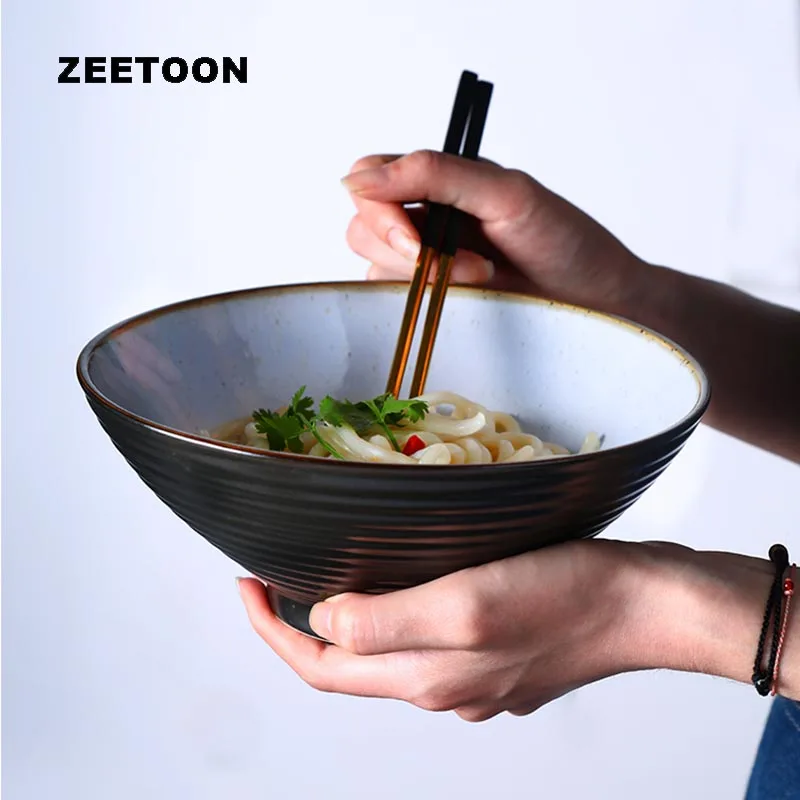 8 дюймов в японском стиле миска для лапши керамическая фарфоровая подглазурной