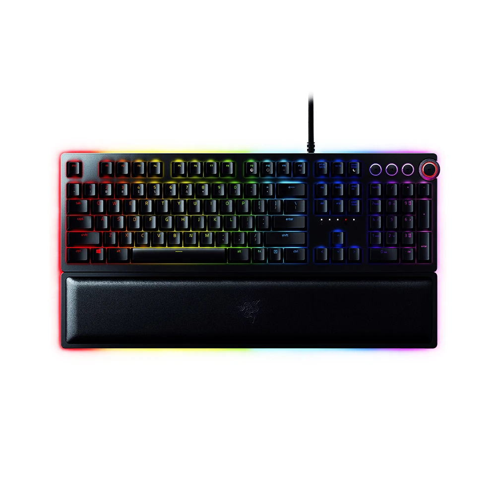 Razer Huntsman Elite Проводная игровая клавиатура Механическая игровая клавиатура RGB подсветка Тактильные переключатели эргономичный дизайн для ПК