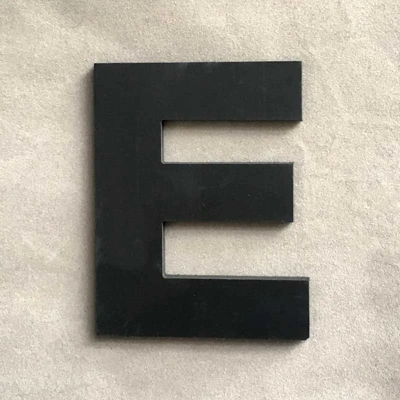 E 1 шт. 7,4*9 см черные пенопластовые буквы 3D трехмерные съемные английские буквы A-Z Сделай Сам Свадебная вечеринка домашний декор для комнаты 5Z - Цвет: E