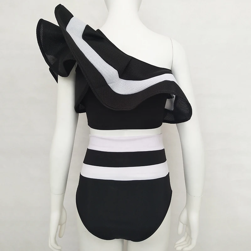 Комплект из двух предметов с оборками и укороченным топом комбинезон женское