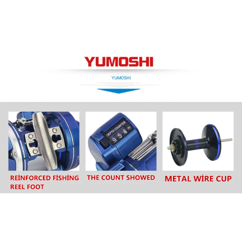 Yumoshi Рыбалка катушки 12BB 5.2: 1 Рыболовные 3.8: спиннинг рыбалка катушка рыболовная