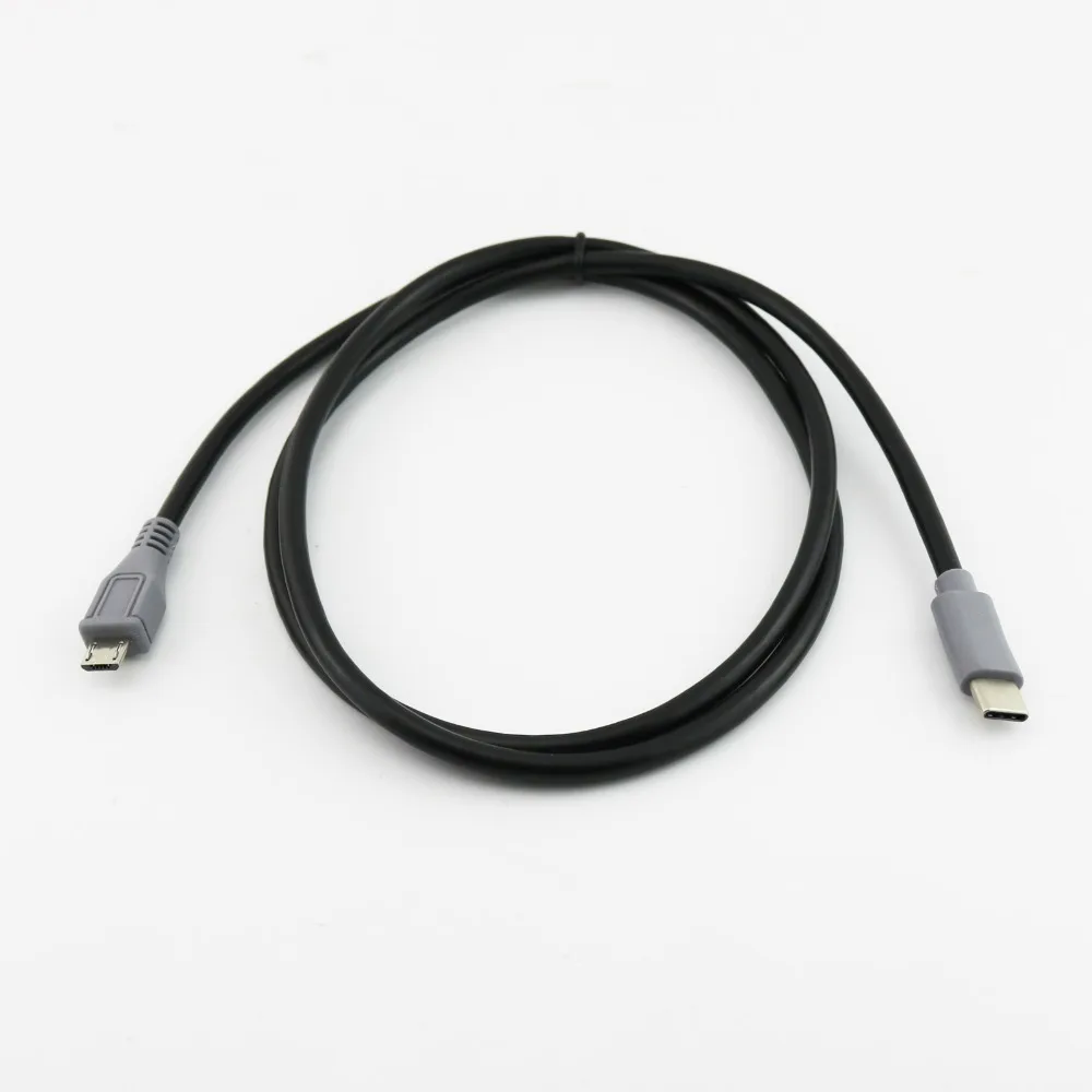 1 шт. usb type C 3,1 штекер для Micro USB 5 Pin B штекер конвертер OTG адаптер Ведущий кабель для передачи данных для мобильного Macbook 25 см/1 м 3 фута