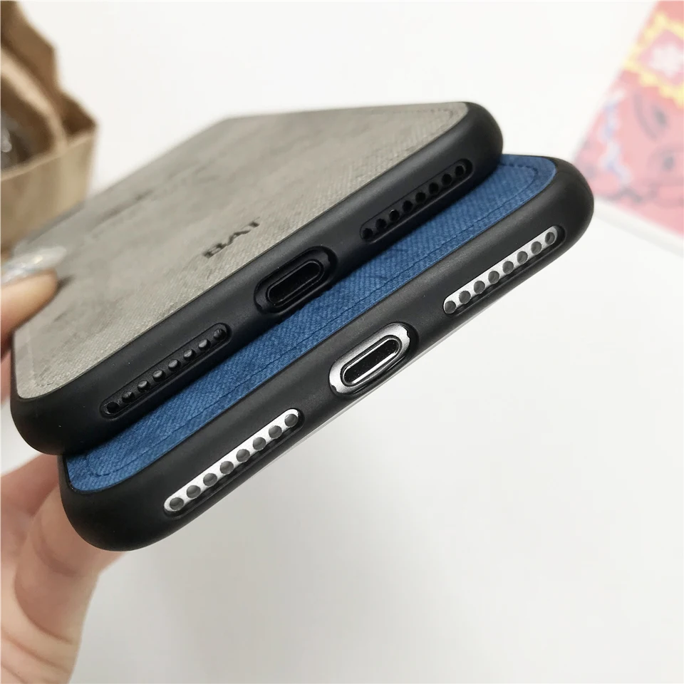 Тканевый винтажный Чехол для iphone 7 Plus XS MAX XR X SE 5 5S 6 6s 8 XiaoMi A2 Lite A1 RedMi 6A 5A Note 4X |