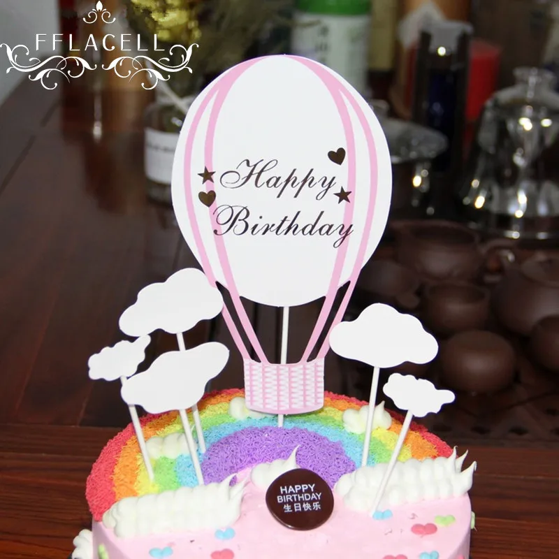 FFLACELL украшения торта горячий воздух воздушный шар торт выбирает кекс Toppers